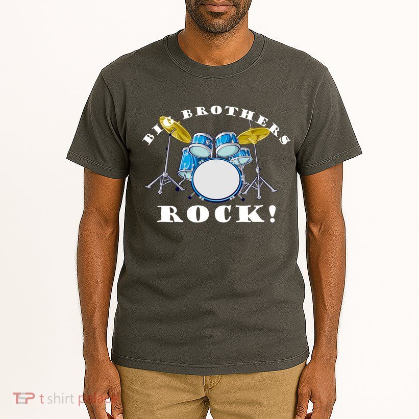 Big Brothers Rock Band Drum Set Tall T-Shirt