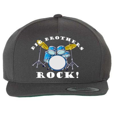 Big Brothers Rock Band Drum Set Wool Snapback Cap