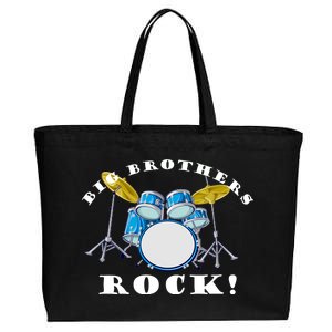 Big Brothers Rock Band Drum Set Cotton Canvas Jumbo Tote