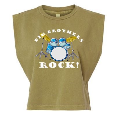 Big Brothers Rock Band Drum Set Garment-Dyed Women's Muscle Tee