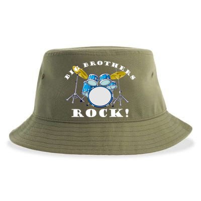 Big Brothers Rock Band Drum Set Sustainable Bucket Hat