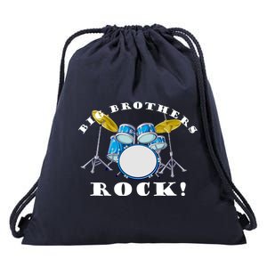 Big Brothers Rock Band Drum Set Drawstring Bag