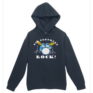 Big Brothers Rock Band Drum Set Urban Pullover Hoodie