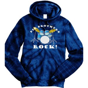 Big Brothers Rock Band Drum Set Tie Dye Hoodie