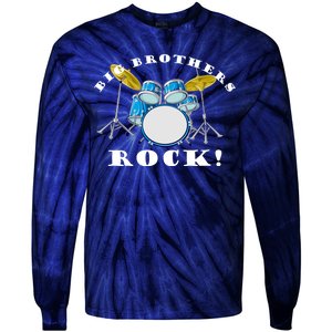 Big Brothers Rock Band Drum Set Tie-Dye Long Sleeve Shirt