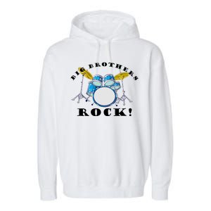 Big Brothers Rock Band Drum Set Garment-Dyed Fleece Hoodie