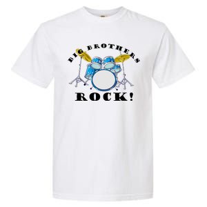 Big Brothers Rock Band Drum Set Garment-Dyed Heavyweight T-Shirt