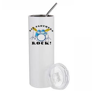 Big Brothers Rock Band Drum Set Stainless Steel Tumbler