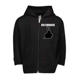 Big Chungus Funny Meme Toddler Zip Fleece Hoodie