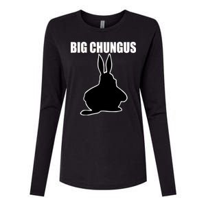 Big Chungus Funny Meme Womens Cotton Relaxed Long Sleeve T-Shirt