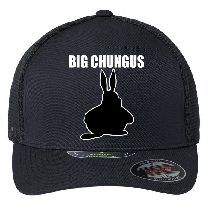 Big Chungus Funny Meme Flexfit Unipanel Trucker Cap