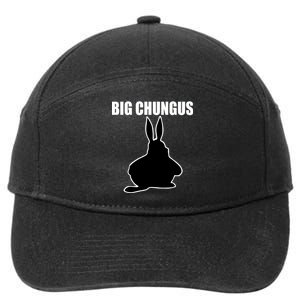 Big Chungus Funny Meme 7-Panel Snapback Hat