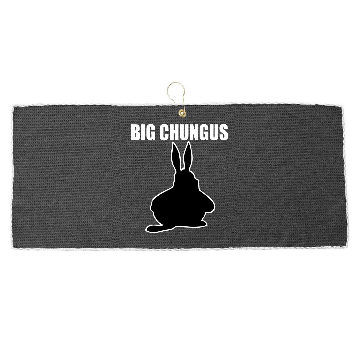 Big Chungus Funny Meme Large Microfiber Waffle Golf Towel