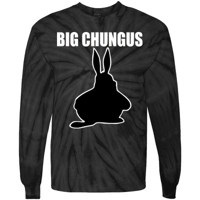 Big Chungus Funny Meme Tie-Dye Long Sleeve Shirt