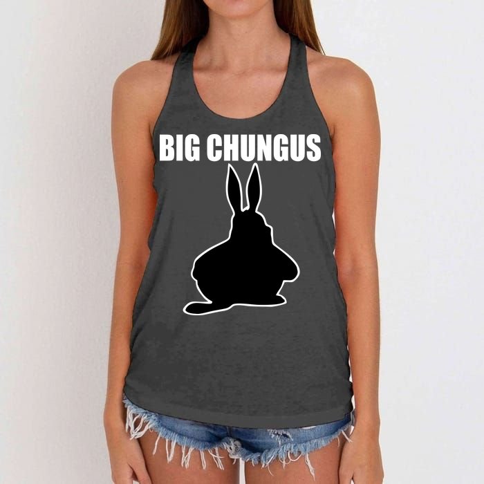 Big Chungus Funny Meme Women's Knotted Racerback Tank