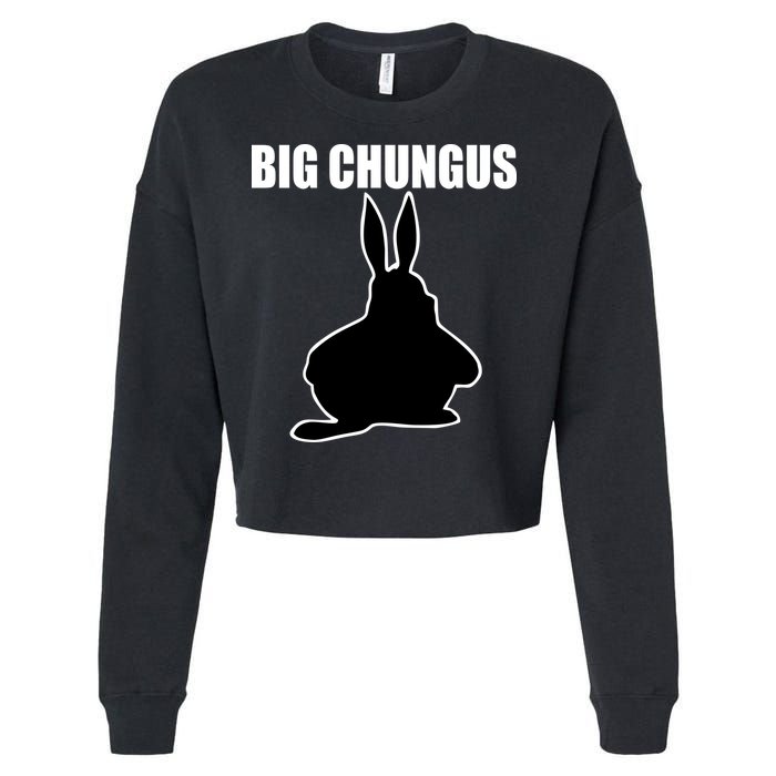 Big Chungus Funny Meme Cropped Pullover Crew