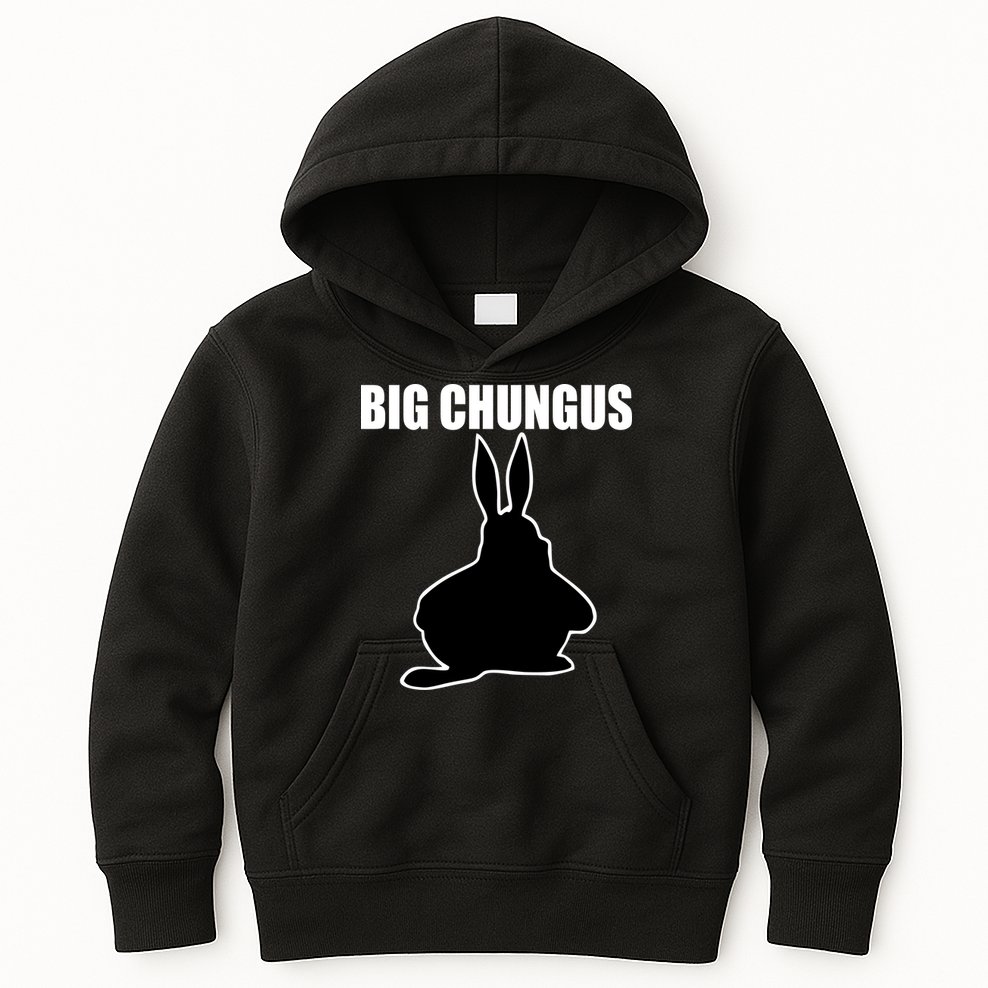 Big Chungus Funny Meme Kids Hoodie