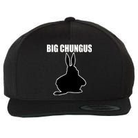 Big Chungus Funny Meme Wool Snapback Cap