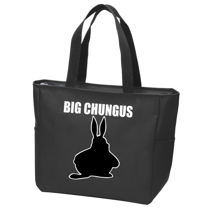 Big Chungus Funny Meme Zip Tote Bag