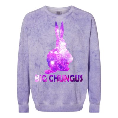 Big Chungus Galaxy Colorblast Crewneck Sweatshirt