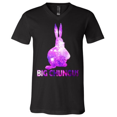 Big Chungus Galaxy V-Neck T-Shirt