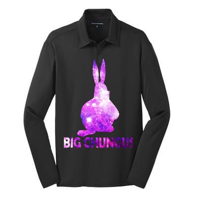 Big Chungus Galaxy Silk Touch Performance Long Sleeve Polo