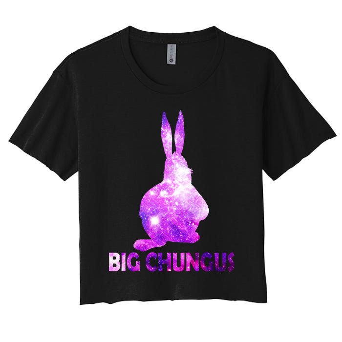 Big Chungus Galaxy Women's Crop Top Tee