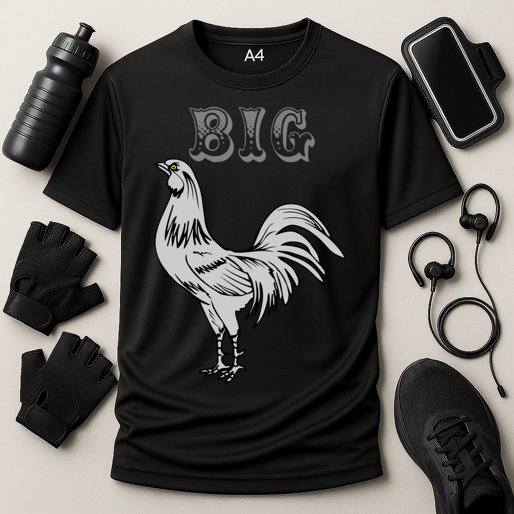 Big Cock Rooster Cooling Performance Crew T-Shirt