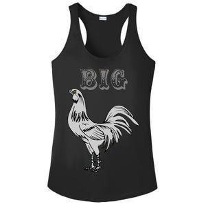 Big Cock Rooster Ladies PosiCharge Competitor Racerback Tank