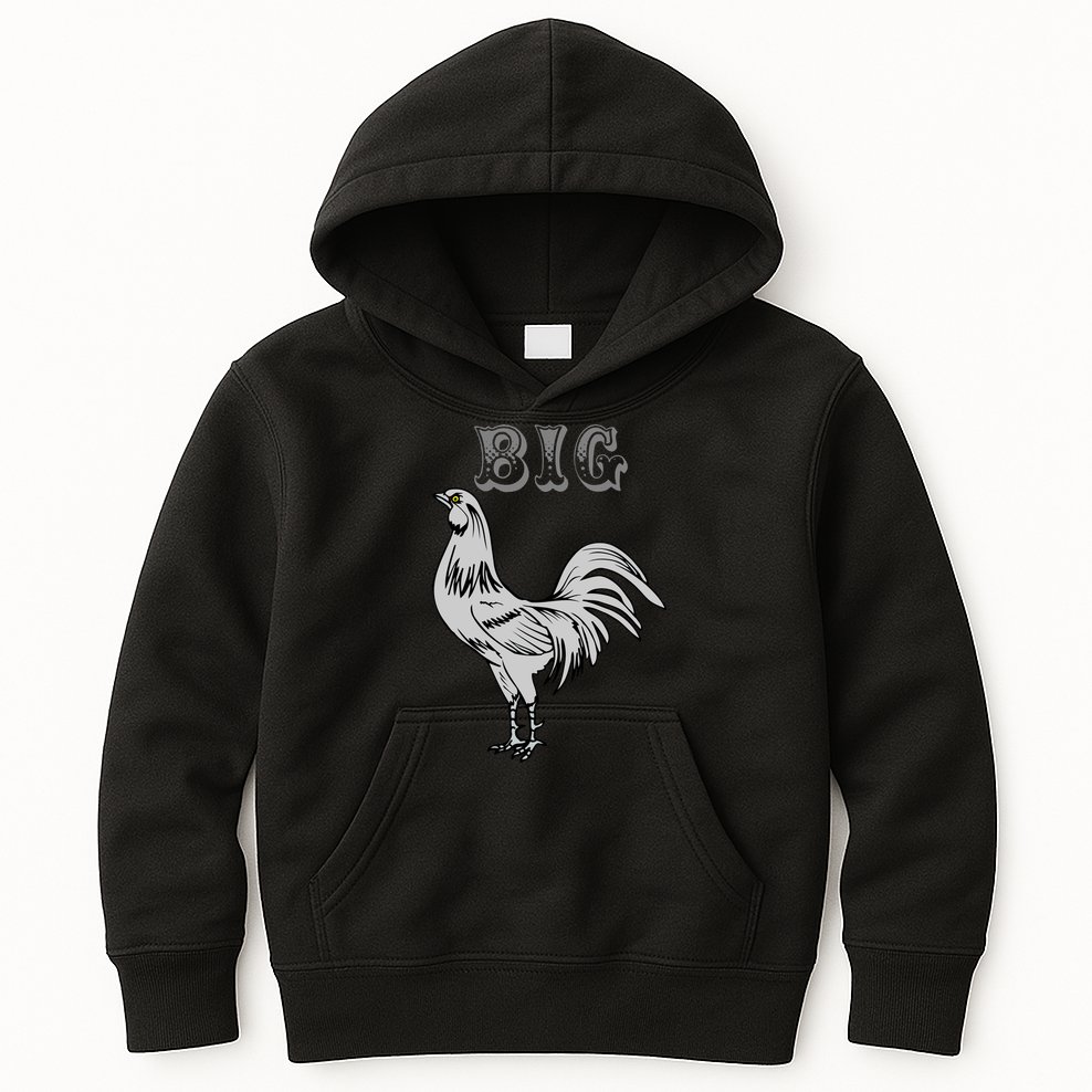 Big Cock Rooster Kids Hoodie