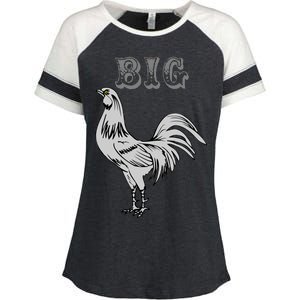 Big Cock Rooster Enza Ladies Jersey Colorblock Tee