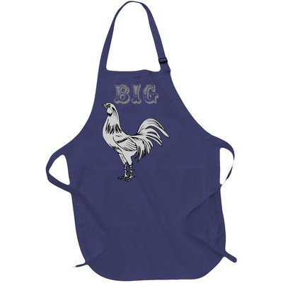 Big Cock Rooster Full-Length Apron With Pockets