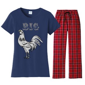 Big Cock Rooster Women's Flannel Pajama Set