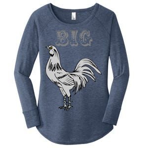 Big Cock Rooster Women's Perfect Tri Tunic Long Sleeve Shirt