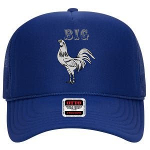 Big Cock Rooster High Crown Mesh Back Trucker Hat