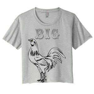 Big Cock Rooster Women's Crop Top Tee