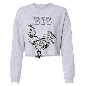 Big Cock Rooster Cropped Pullover Crew