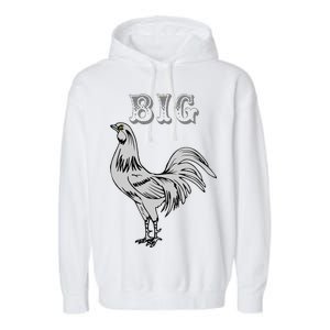 Big Cock Rooster Garment-Dyed Fleece Hoodie