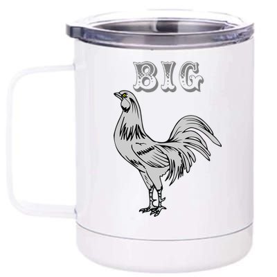 Big Cock Rooster 12 oz Stainless Steel Tumbler Cup