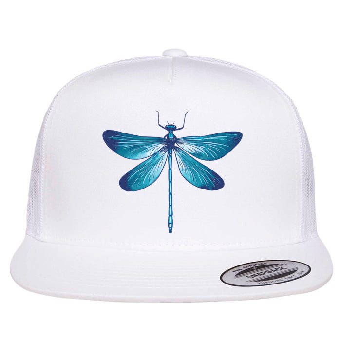 Big Dragonfly Flat Bill Trucker Hat