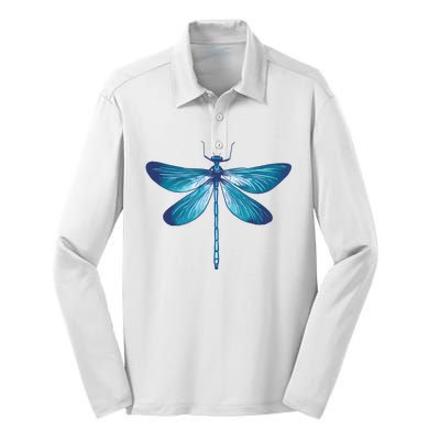 Big Dragonfly Silk Touch Performance Long Sleeve Polo