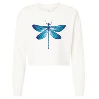 Big Dragonfly Cropped Pullover Crew