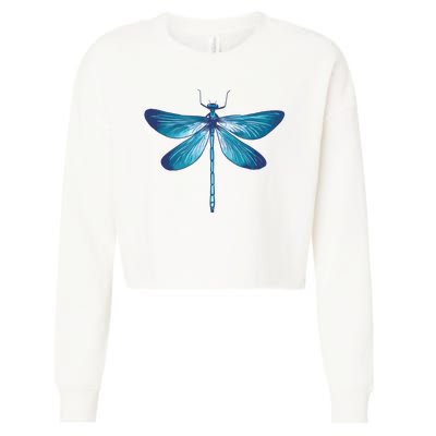 Big Dragonfly Cropped Pullover Crew