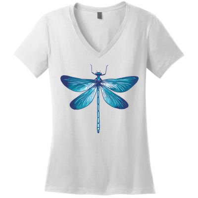 Big Dragonfly Women's V-Neck T-Shirt