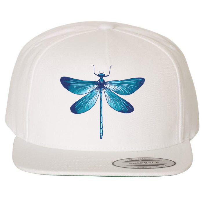 Big Dragonfly Wool Snapback Cap