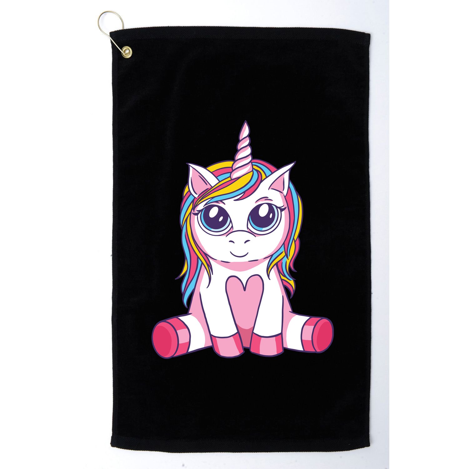 Big Eyed Unicorn Golf Towel