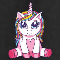 Big Eyed Unicorn Golf Towel