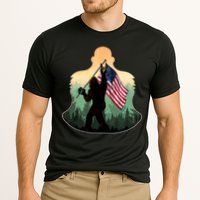 Big Foot American Flag Cooling Performance Crew T-Shirt