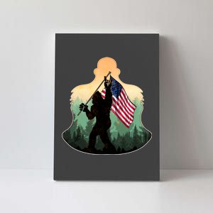 Big Foot American Flag Canvas