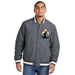 Big Foot American Flag Insulated Varsity Jacket